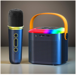 Bluetooth Speaker With Wireless Karaoke Mic