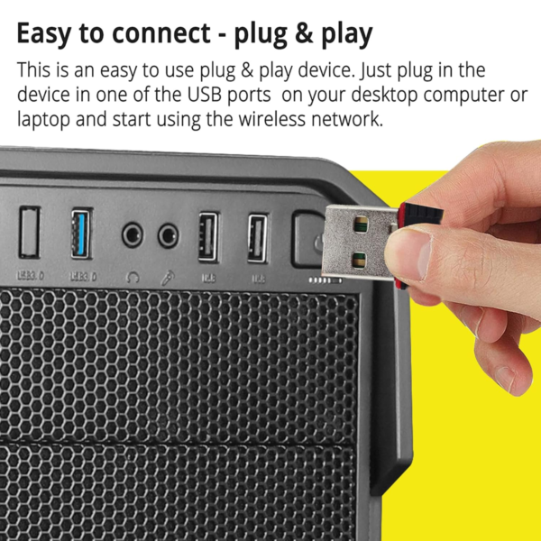 Mini 150Mbps Portable Wireless Wifi Receiver – High-Speed WiFi for PC & Gaming - Image 5