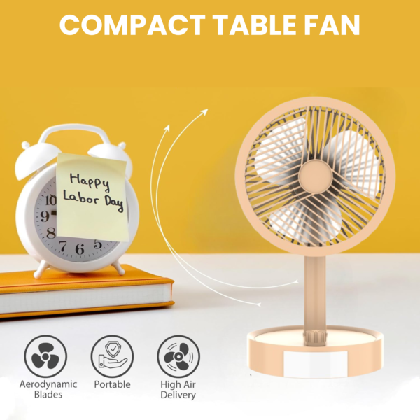 Portable Speedy Fan – Compact & Powerful Cooling Solution - Image 2