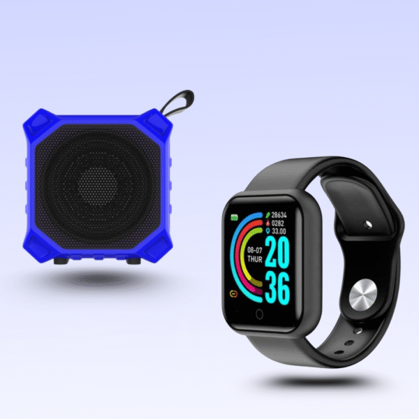Smartwatch and Bluetooth Speaker Combo