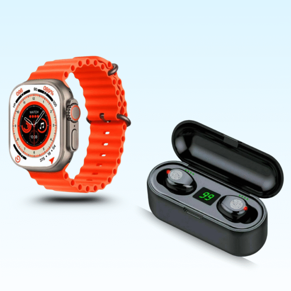 smartwatch and earbuds combo
