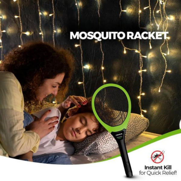 Electric NR-106 Mosquito Racquet With UV Light & Flashlight - Image 3