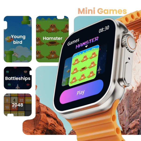Ultra Smart Watch Combo With Long Battery & Stylish Straps - Image 3