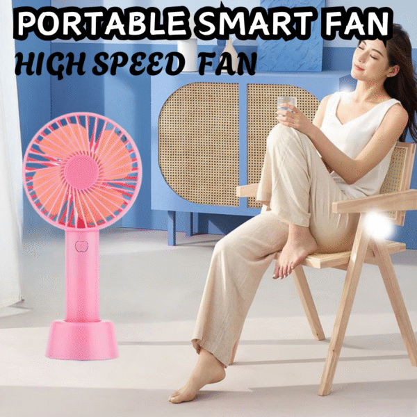 Mini fan combo with smartwatch